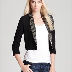 ERIN Erin Fetherston black Lady Jacket - Sequin Lapel
